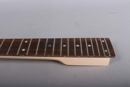 Maple Guitar Neck 24 Fret Rosewood Fretboard DIY Electric Guitar Neck Replacement (24.75 Inch Scale)