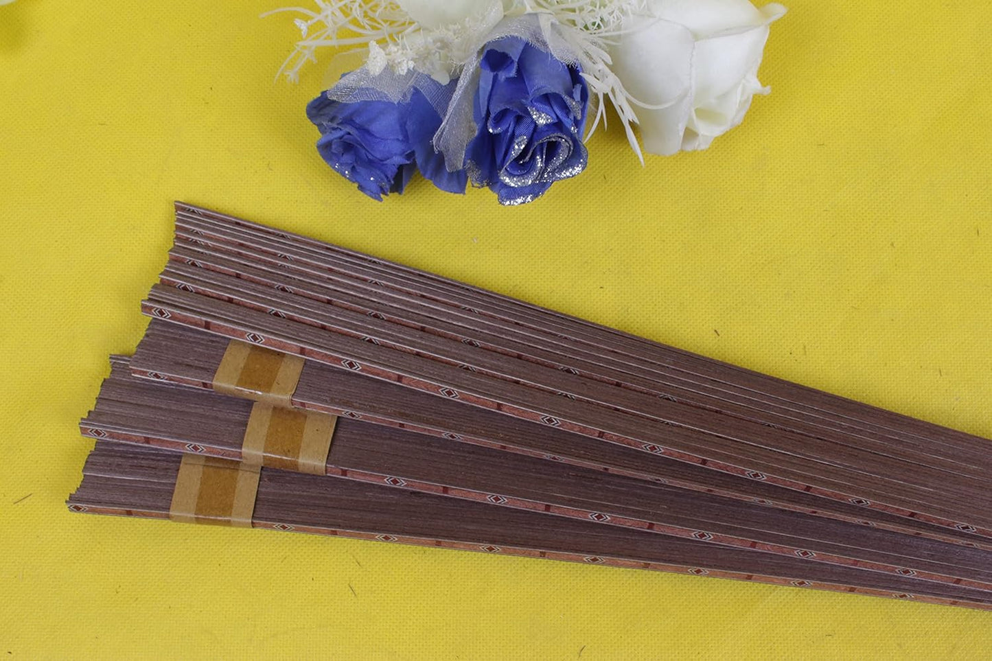 25 Pcs Guitar Strip Inlay Luthier Part Wood Guitar Binding Marquetry Inlay 640X6X1.0Mm