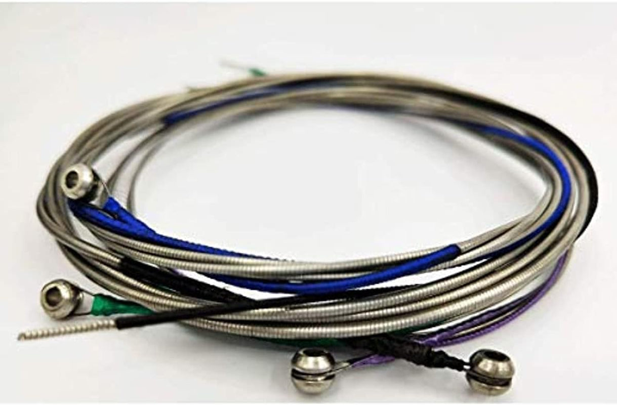 4/4 Cello String Full Set A-D-G-C Steel Core Nickel Chromium Wound for Cello Strings Size 1/4 1/2 3/4