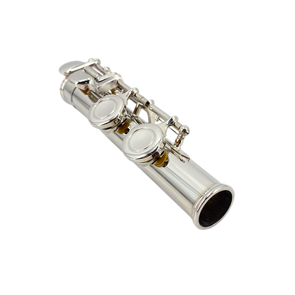 Yinfente 16 Hole C Flute with Gloves, Cleaning Rod, Case, Tuning Key and Extra Reeds - Nickel Silver Body, Closed Hole, for Student and Beginner