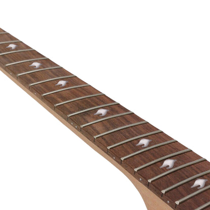 Yinfente Guitar kit Guitar Body Replacement Maple Curved Top Guitar neck 24fret 24.75inch nice lnlay
