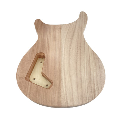 Yinfente Quilted Maple Guitar Body Mahogany Wood Set In Heel Maple Cap HH Pickups Parts