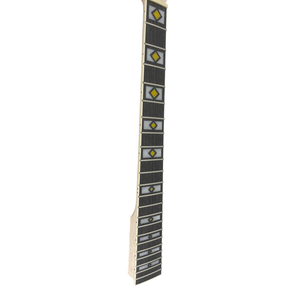 Yinfente New guitar neck 22fret 24.75inch Paddle Head Block Inlay Maple Rosewood Fretboard