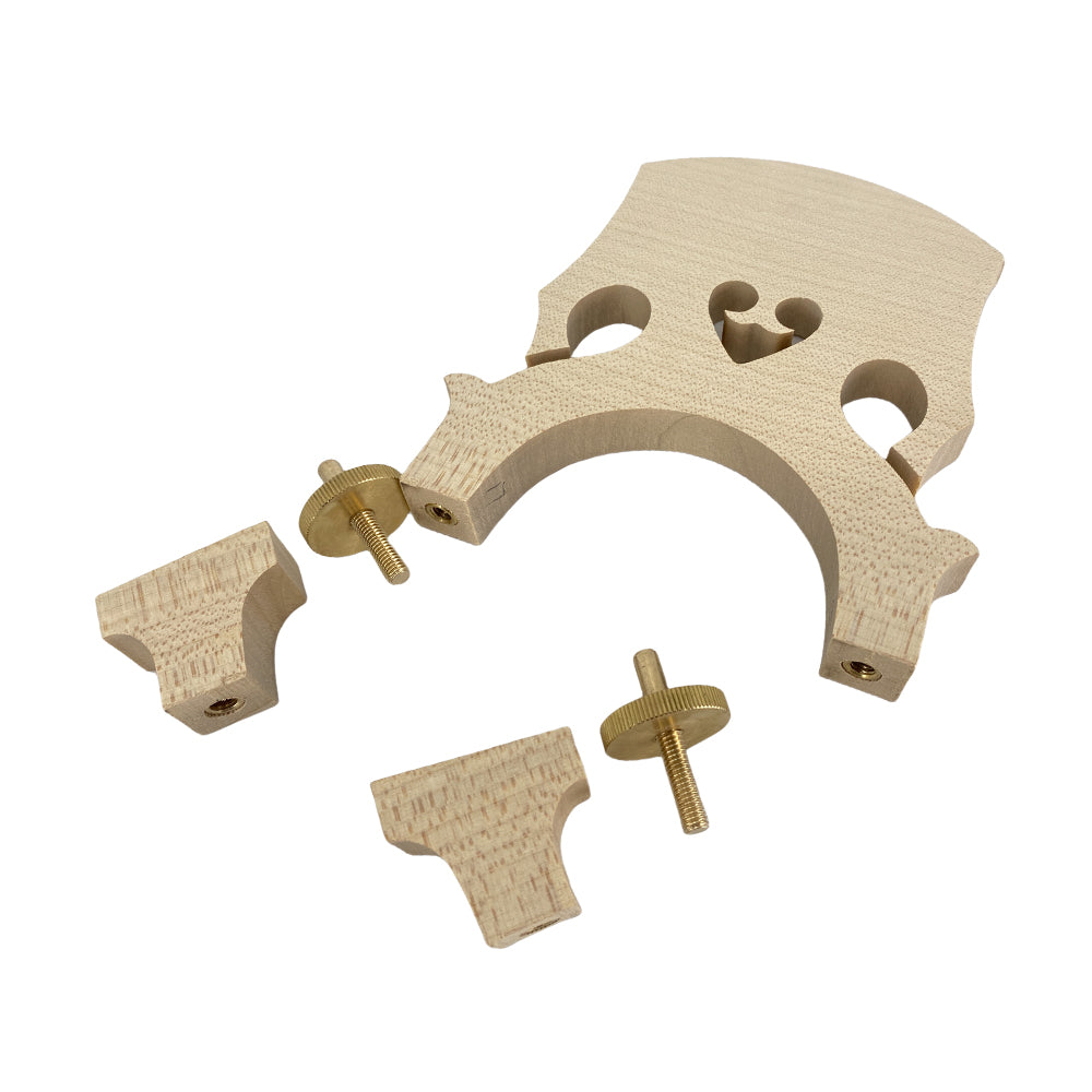 Yinfente 3/4 Upright Bass Bridge Maple Adjustable Bass Bridges Double Bass Parts Durable