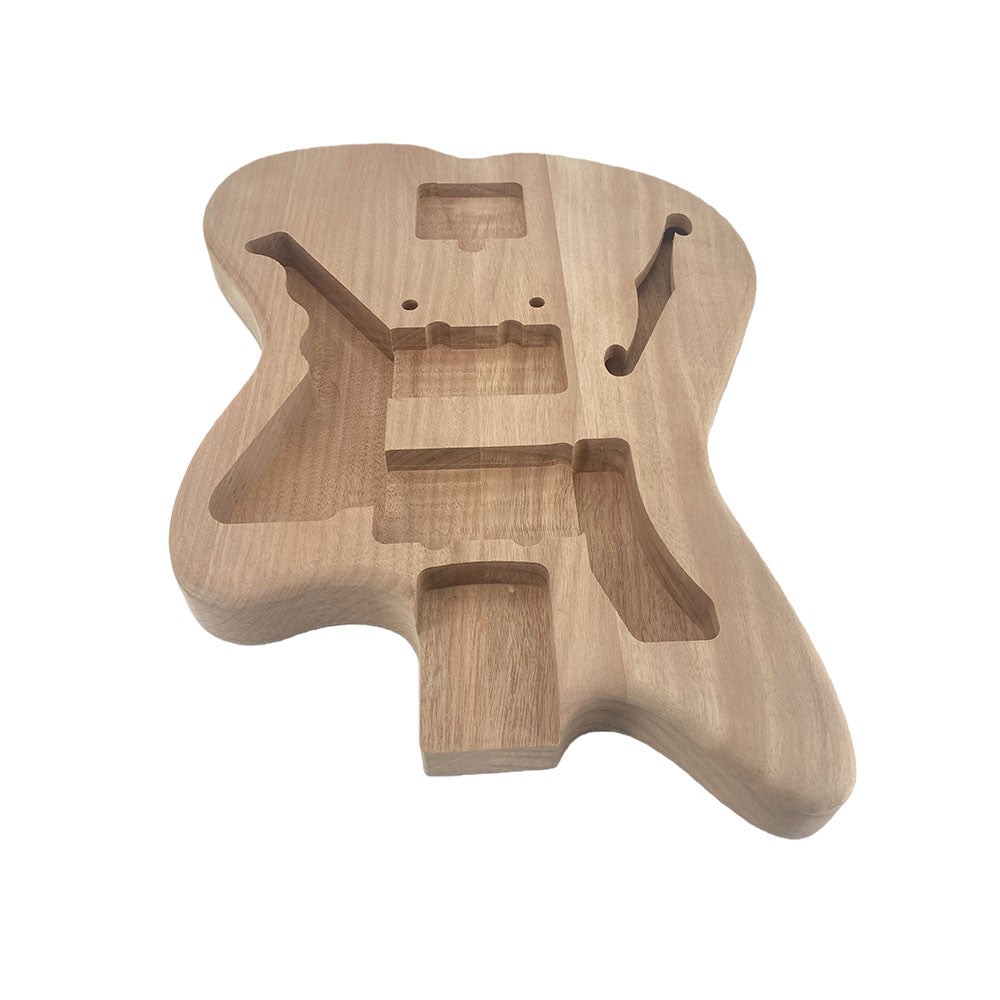 Yinfente Mahogany Electric Guitar Body Bolt on Heel pickup DIY Unfinished HH pickups