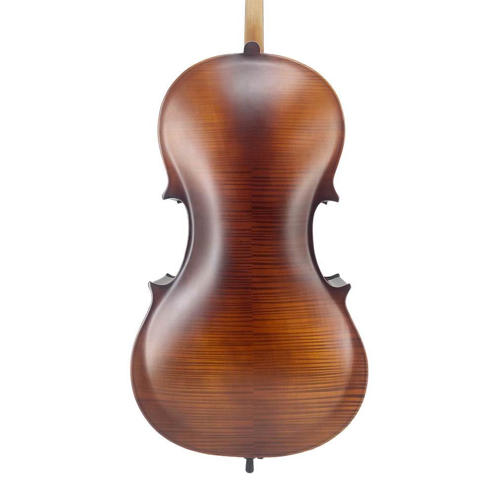 Yinfente 1/4 Cello for Beginner Student and Adult 4-String Acoustic Cello kit with Brazilwood Bow Soft Bag Rosin and Bridge