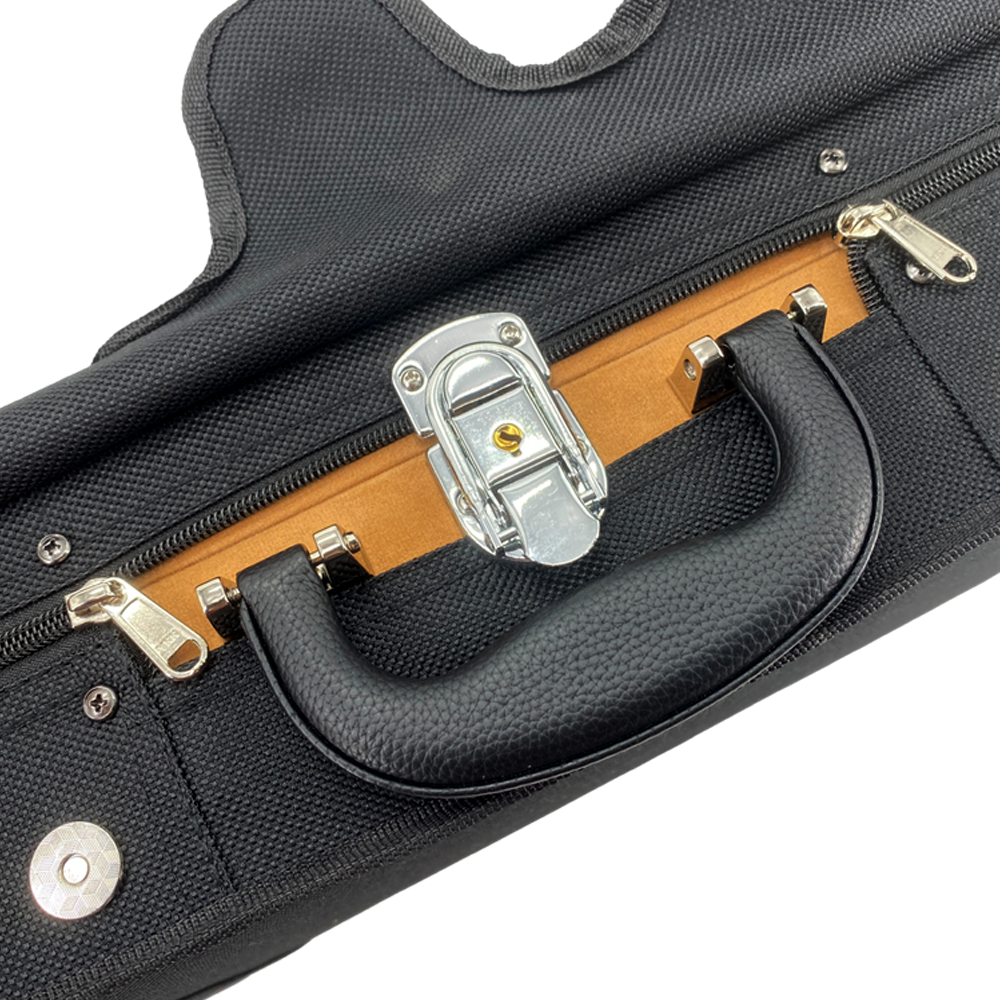 Yinfente Oblong Wooden Double Full Size Violin Case Viola Case for 15-16.5Inch with Adjustable Backstrap Four Bow Holders Thinck Padding