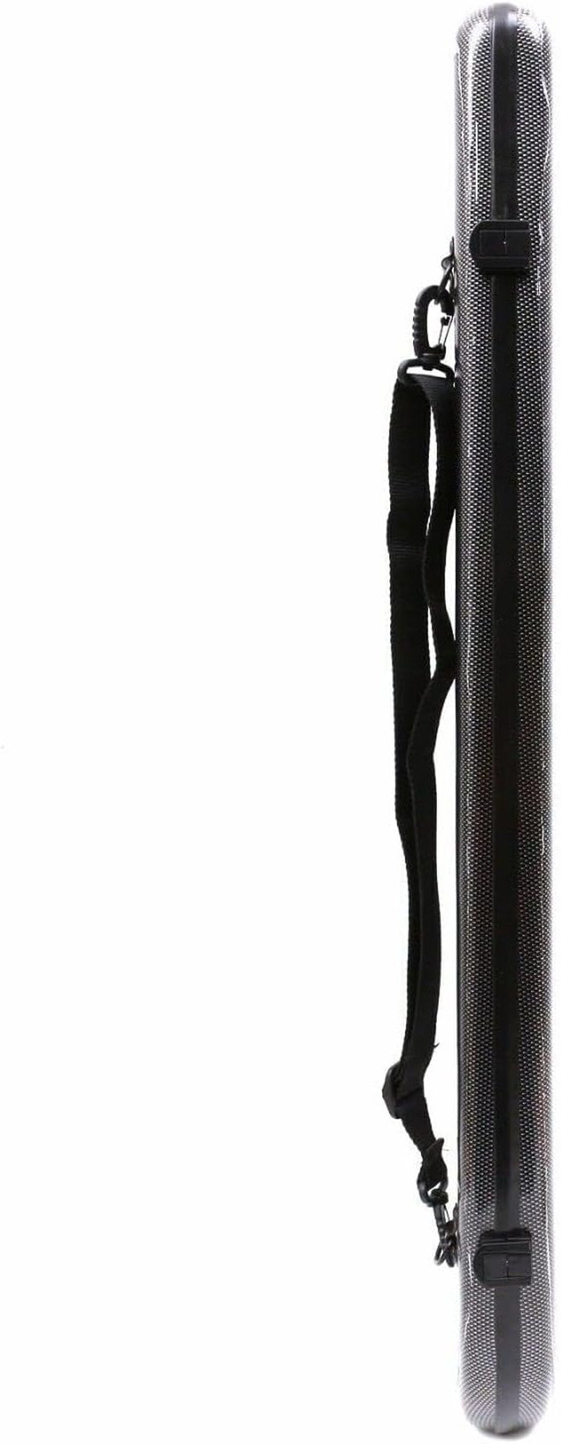 Carbon Fiber Violin Viola Cello Bow Case Hard Carrying Case Lightweight Violin Bow Box Hold 2Pcs Bow Nice Protection (Black)