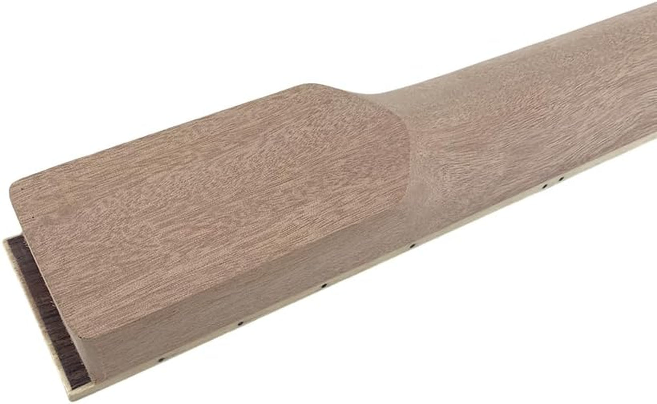 Electric Guitar Neck 22 Fret 25.5Inch Guitar Replacement Mahogany Rosewood Fretboard Block Inlay for DIY Guitar Necks