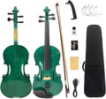 Acoustic Violin Electric Violin 4/4 Full Size Violin 4 String Maple Spruce for Student,Violin for Beginners Violin Case,Brazilwood Bow,Cable,Cleaning Cloth,Rosin,Bridge