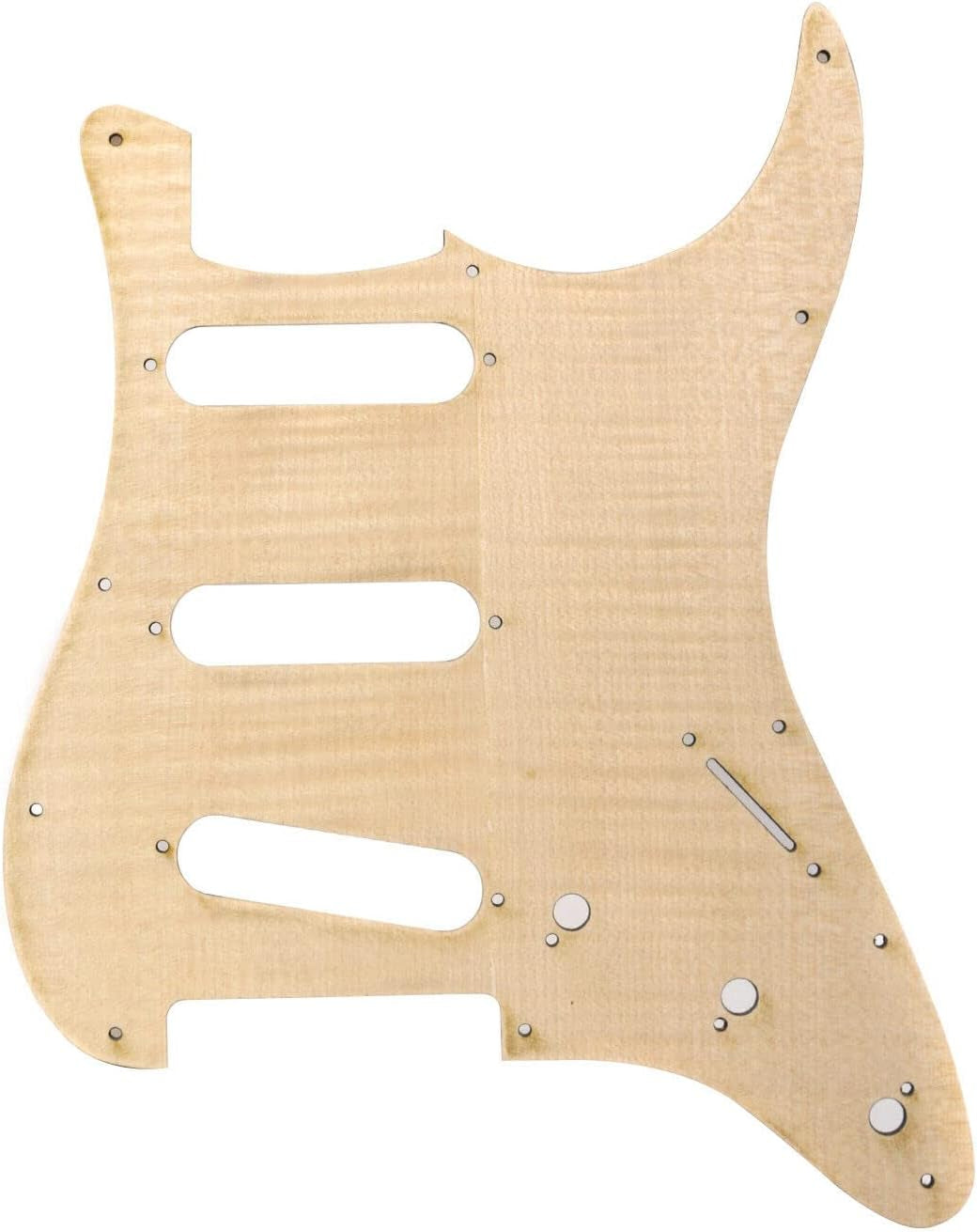 New Electric Guitar Pickguard Flame Maple Wood SSS Pickup Guitar Scratch Plate for ST Guitar