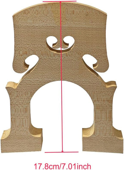 Yinfente 3/4 Upright Bass Bridge Maple Bass Bridges Double Bass Parts Durable