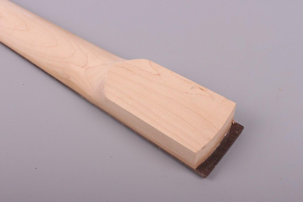 Electric Guitar Neck 22 Fret Guitar Replacement for LP ST Electric Guitar Necks Paddle Head DIY Maple Rosewood 25.5Inch Scale (25-1/2 Inch)