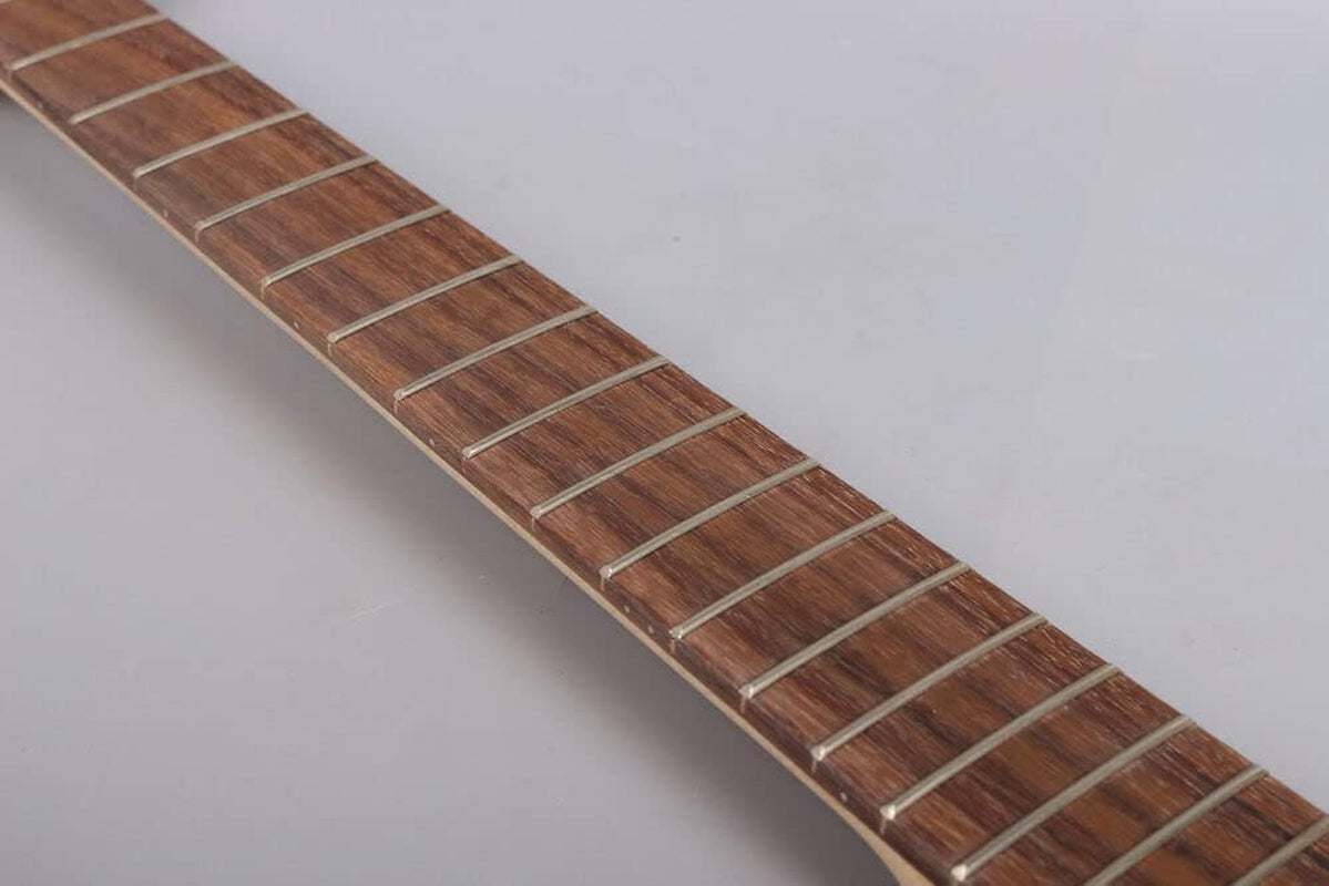 Electric Guitar Neck 24 Fret 30 Inch Maple Rosewood Fretboard Baritone Guitar Necks Paddle Head DIY Long Scale