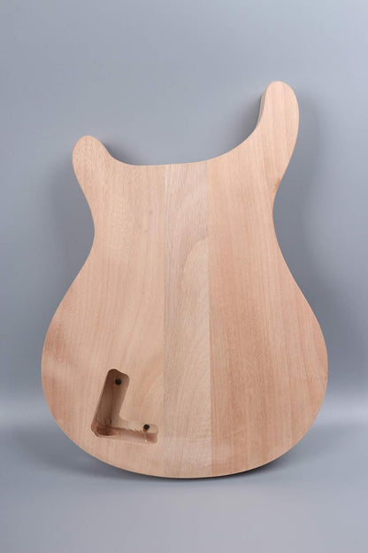 1Set Guitar Kit Guitar Neck 22Fret Unfinished Guitar Body Semi Hollow Mahogany Maple Fretboard DIY Guitar
