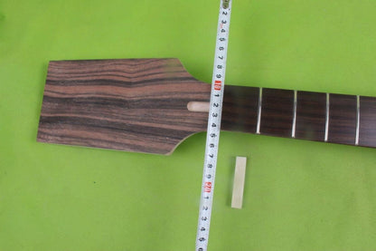 7-String Electric Guitar Neck Replacement, Maple Neck, Rosewood Fretboard, 22 Frets, 24.75 Inch Scale, Brown, Alloy Steel Strings