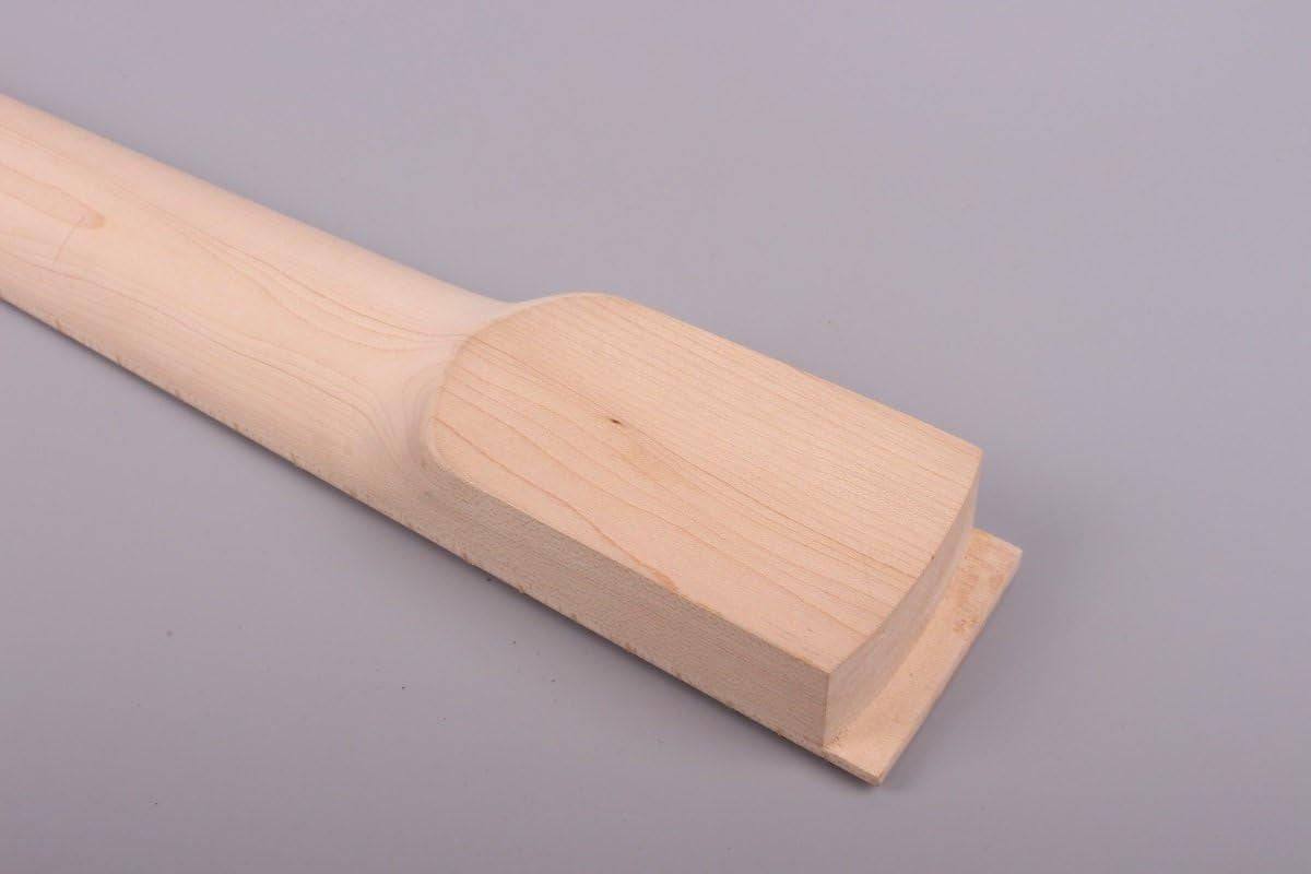 Electric Guitar Neck Solid Wood 24 Fret 25.5 Inch Block Inlay Paddle Headstock