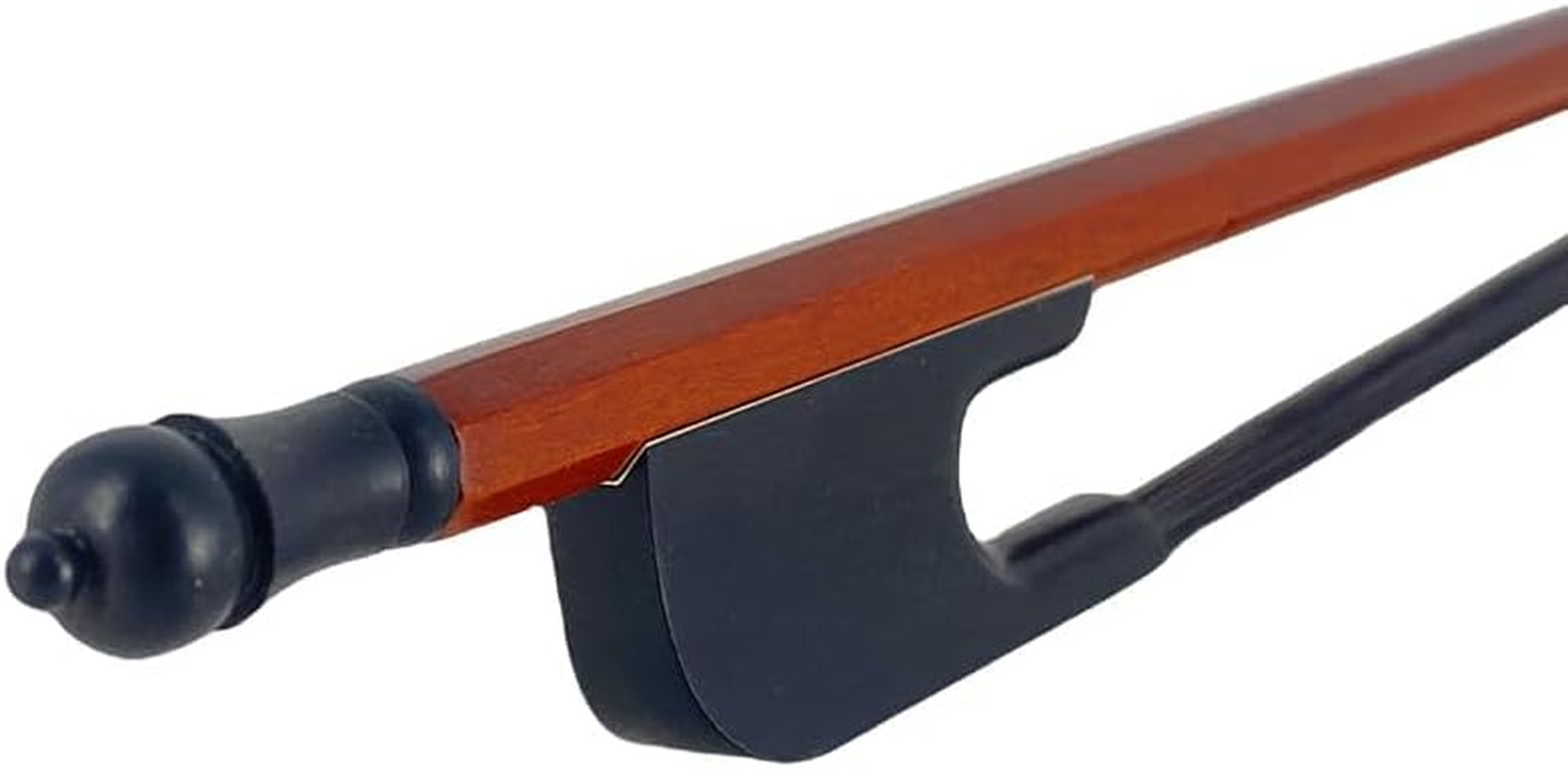 Violin Bow 4/4 Full Size Brazilwood Baroque Style Natural Black Bow Horse Hair Well Balance