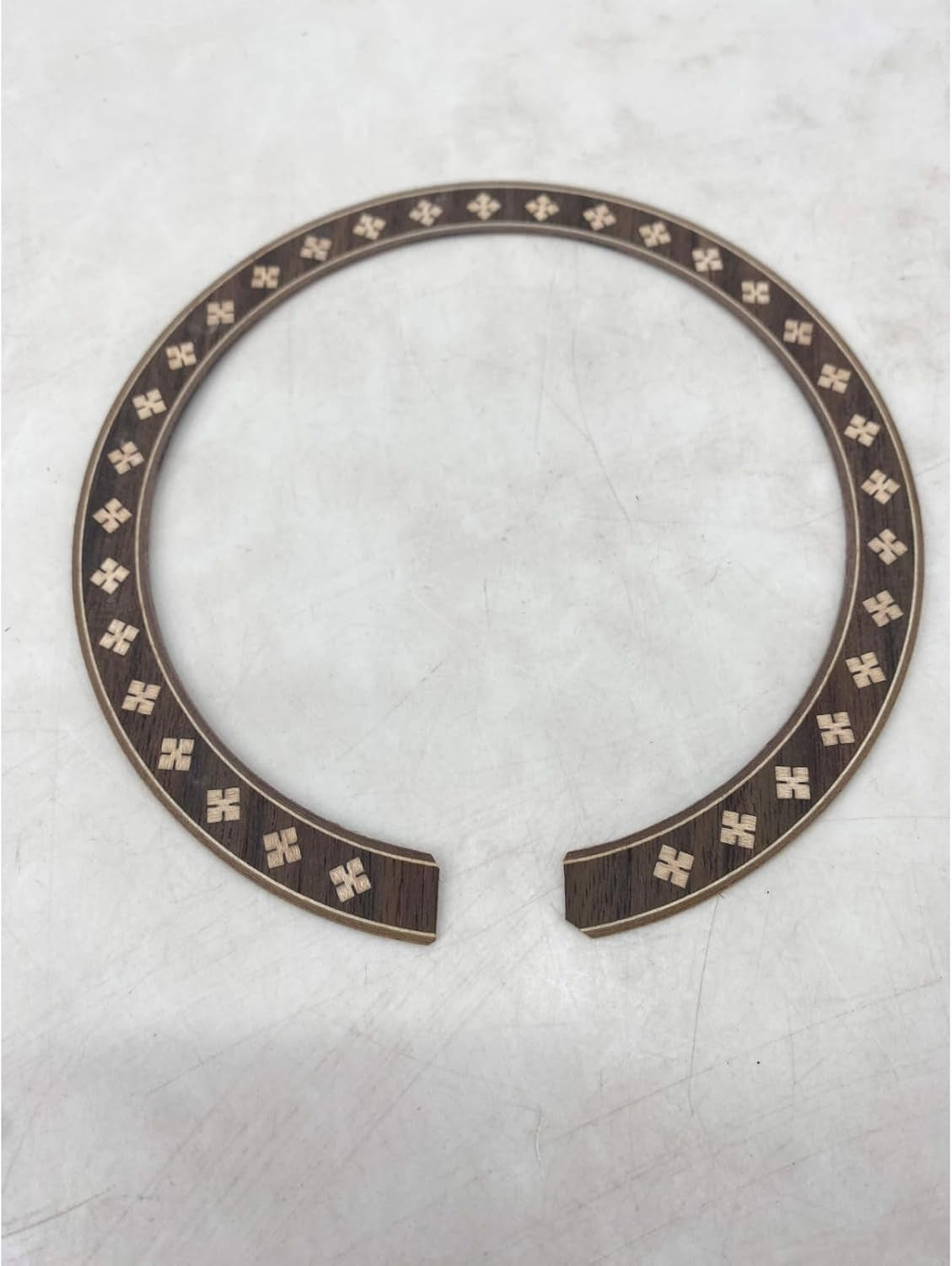 2*PCS Guitar Rosette for Acoustic Guitar Construction Solid Wood Material 110 * 12 * 0.8Mm Guitar Sound Hole for Replace #104