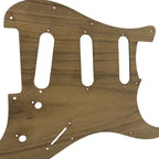 11 Hole 3 Ply Teakwood Electric Guitar Pickguard Solid Wood Strat Electric Guitar Scratch Plate SSS Style Guitar Accessories