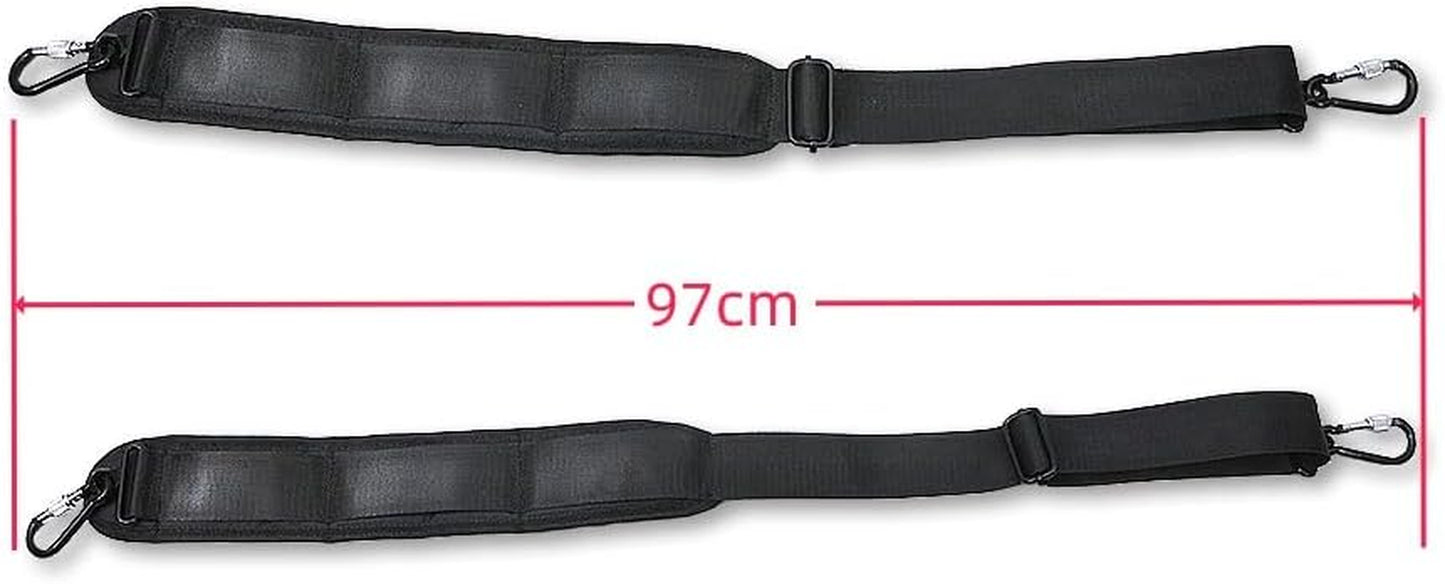 2Pcs Replacement Shoulder Strap Padded Universal Adjustable Bag Strap with Hooks for Laptop Violin Case Viola Case Cello Case Straps
