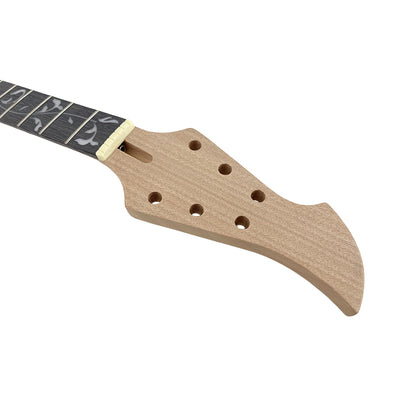Yinfente Electric Guitar Neck 22 Fret 24.75Inch Mahogany Wood Rosewood Guitar Fretboard Vine Inlay Firebird Bolt on DIY Guitar Necks Tree Inlay