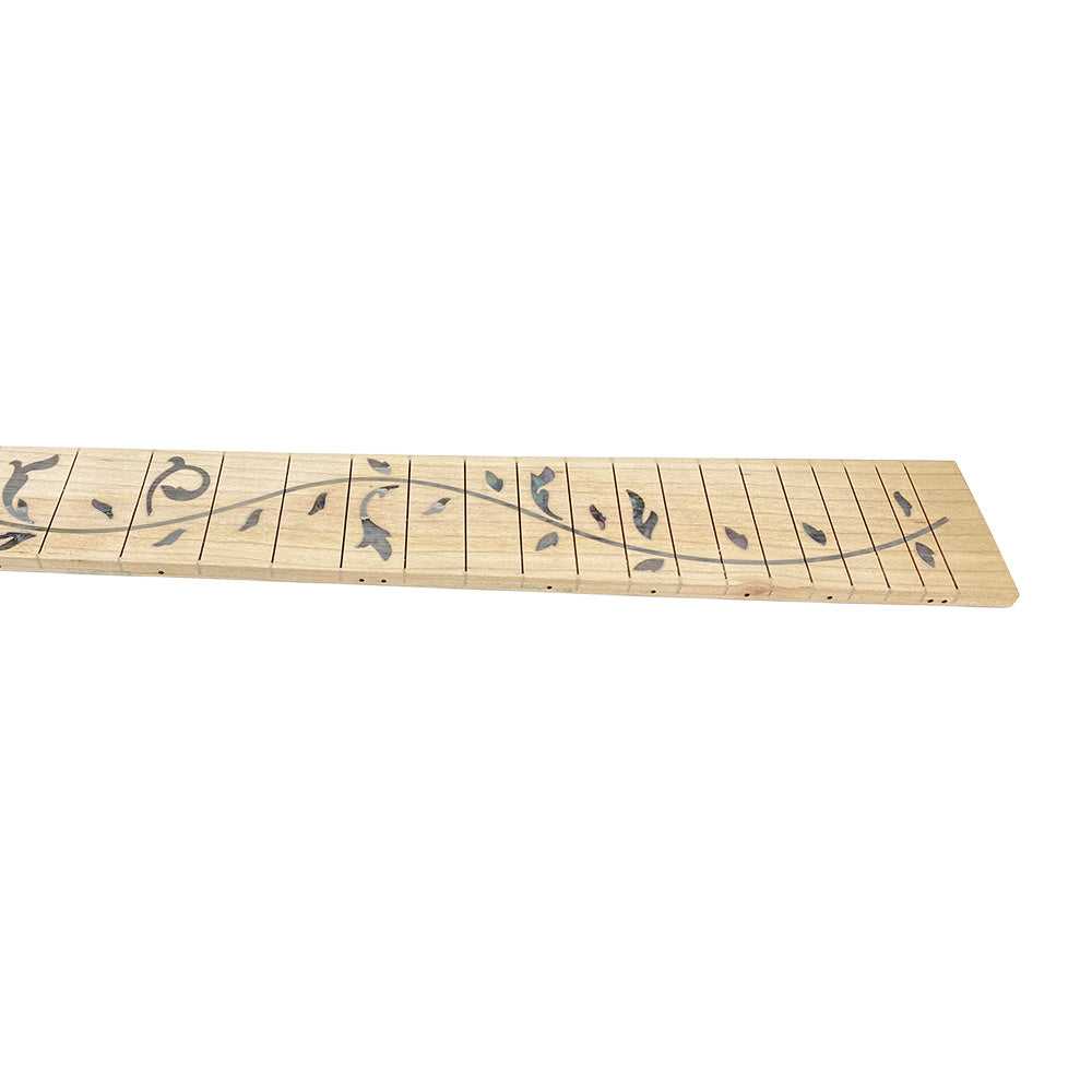 Yinfente 5pc Electric Guitar Fretboard 25.5 Inch 24 fret maple white color leaves Inlay