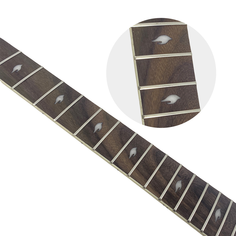 Yinfente Electric Guitar Neck 22 Fret 24.75 Inch Mahogany Guitar Necks with Rosewood Fretboard Diamond Inlay (24.75Inch)