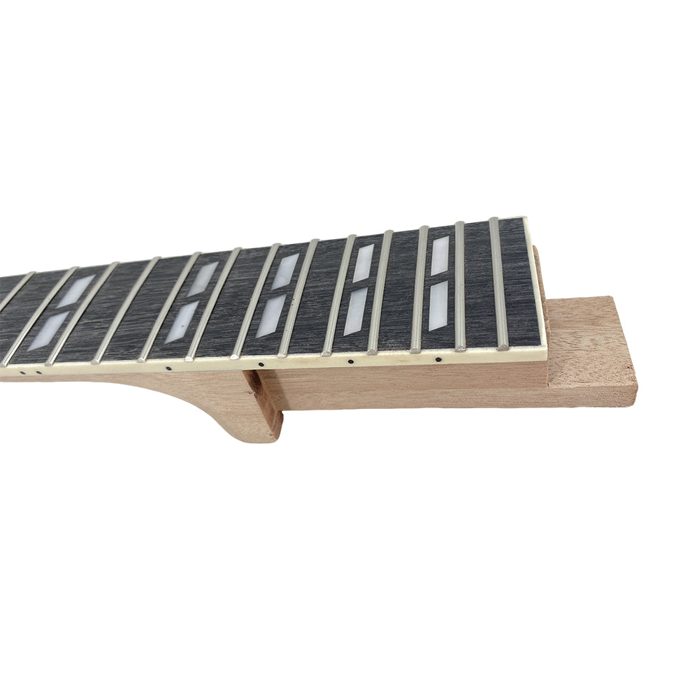 Yinfente New Electric Guitar Neck 22 Fret 24.75Inch DIY Guitar Paddle Head Mahogany Rosewood Fretboard