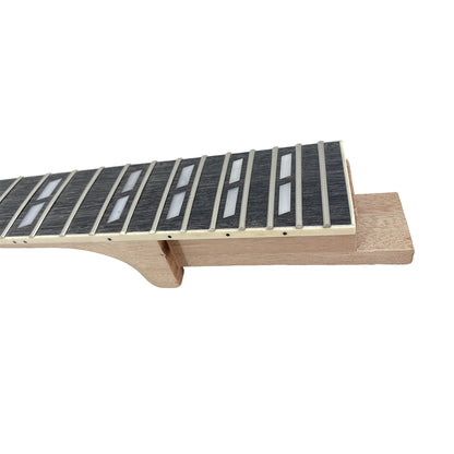 Yinfente New Electric Guitar Neck 22 Fret 24.75Inch DIY Guitar Paddle Head Mahogany Rosewood Fretboard