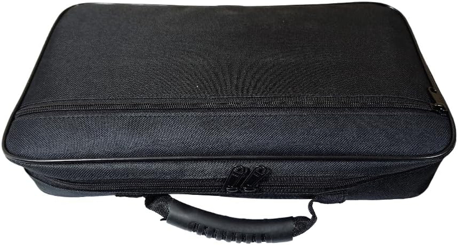 Oboe Case Hard Shell with PU Leather and Oxford Outer Bag Adjustable Strap Portable Oboe Bag for Beginners,Students,Players Musicians