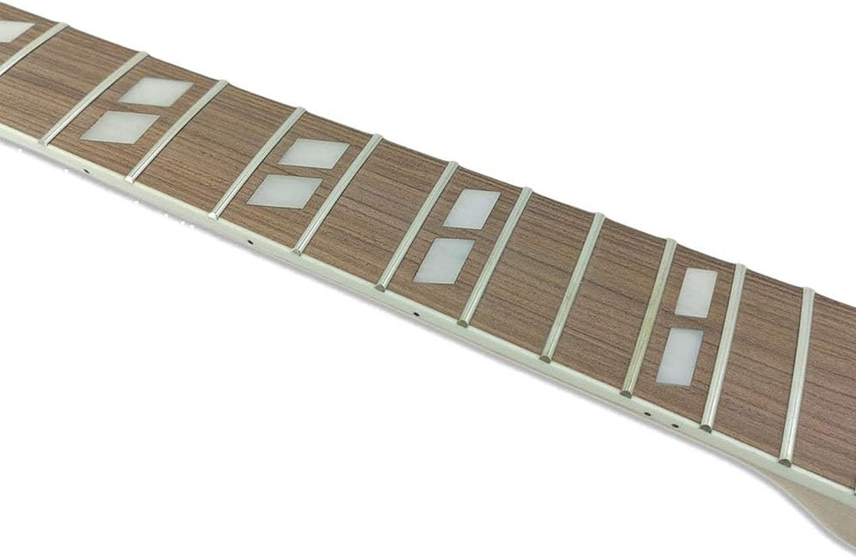 Guitar Neck 22 Fret 24.75 Inch Mahogany Wood Rosewood Guitar Fretboard Bolt on Electric Guitar Necks with Parallelogram Inlay