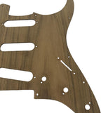 11 Hole 3 Ply Teakwood Electric Guitar Pickguard Solid Wood Strat Electric Guitar Scratch Plate SSS Style Guitar Accessories