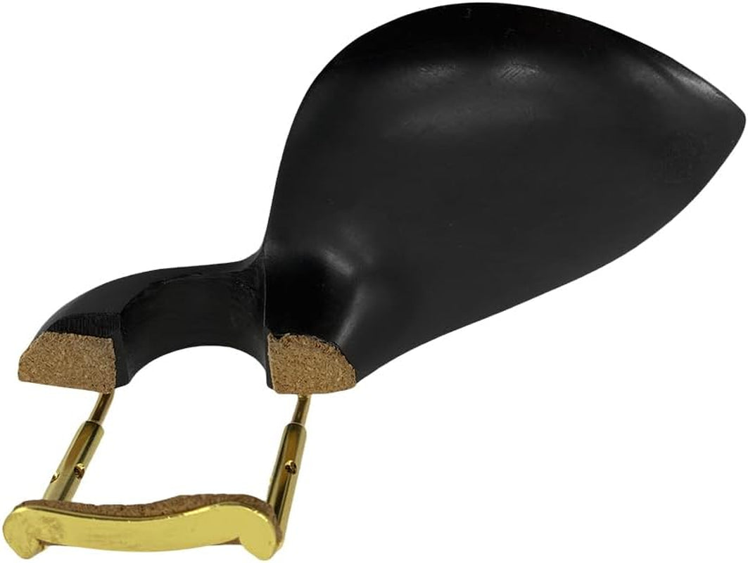 Violin Chin Rest for 1/2 Ebony Wood Violin Bracket with Chin Rest Clamp Fiddle Right Hand
