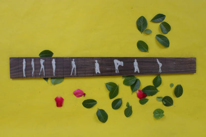22 Fret Electric Guitar Fingerboard Rosewood Fretboard for Guitar Replacement Parts 25.5 Inch Beautiful Woman Inlay DIY Unfinished (Gtzb-010)