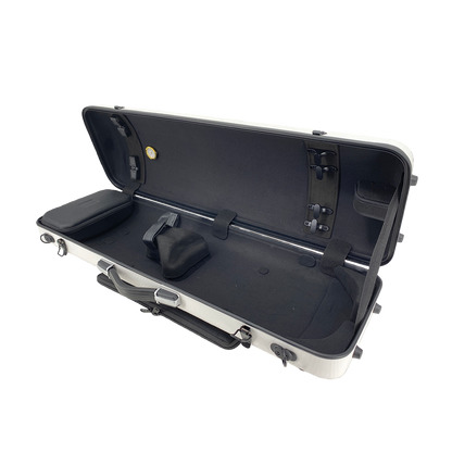 Yinfente 4/4 Violin Case White Carbon Fiber Violin Case Oblong Cases for Violin Strong