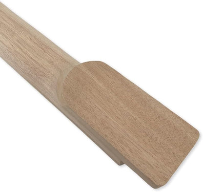 Mahogany Electric Guitar Neck with Binding 22 Fret 24.75Inch Rosewood Fretboard Trapezoid Inlay Set in Guitar Neck Replacement Unfinished