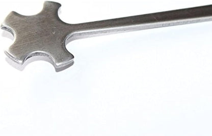 Violin S Style Sound Post Setter,Violin Tool S Violin Column Hook,Stainless Steel with Rubber Handle