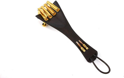 4/4 Full Size Violin Accessories Set - Includes Ebony Wood Pegs, Tailpiece, Fine Tuner, Chin Rest, Clamp, and End Pin - Premium Quality for Enhanced Sound and Durability
