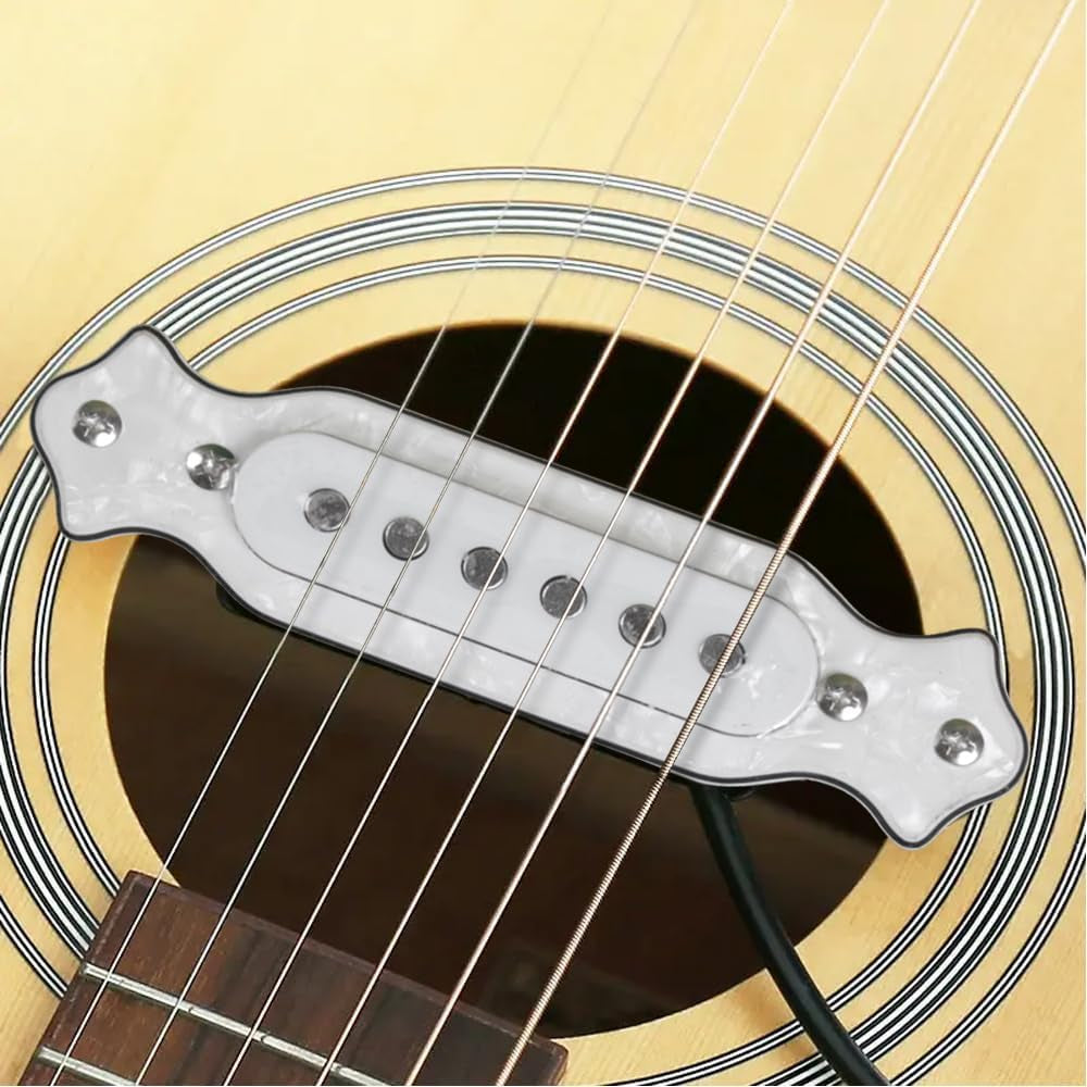 Sound Hole Pickups 6 String Magnetic Pickups with Tone Volume Knobs for Acoustic Classic Guitars