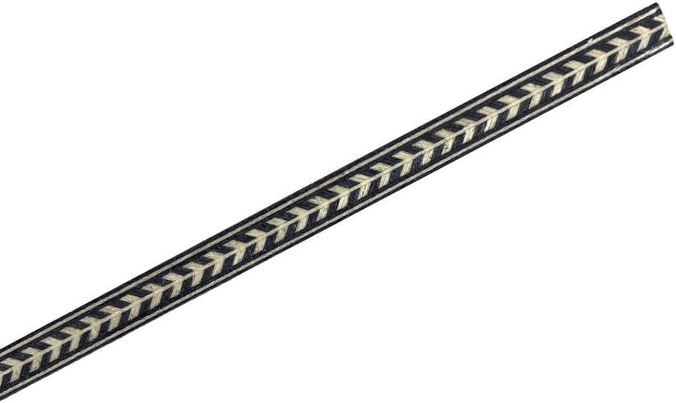 25 PCS Guitar Binding Purfling Strip Marquetry Inlay for Guitar Parts,Solid Wood Material(580X6X1Mm)