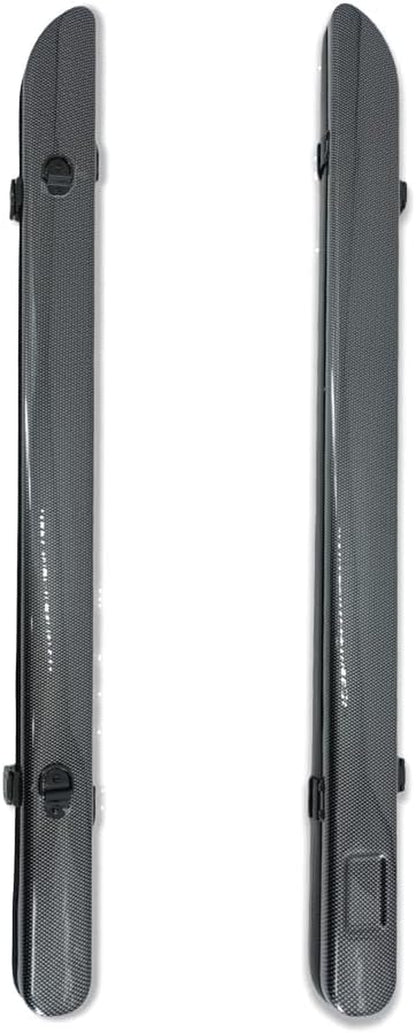 Violin Viola Cello Bow Case Carbon Fiber Strong Lightweight Bow Bag Hold 2Pcs Bow Adjustable Strap
