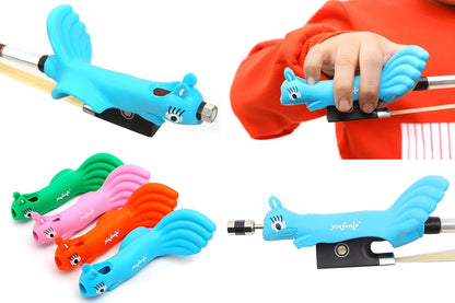1Pcs Hold Violin Bow Holder Hold Violin/Viola Bow Teaching Aid Violin Bow Grip Learn Violin Beginner Corrector Bow Straightener Soft Protect Finger