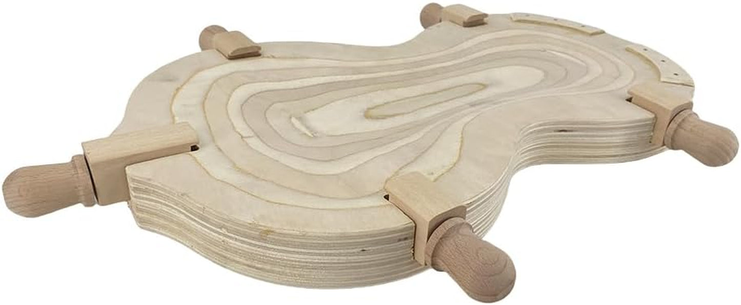 3/4&4/4 Violin Salver Wooden Violin Cradle Tools Carving Repair Tool for Violin Musicians