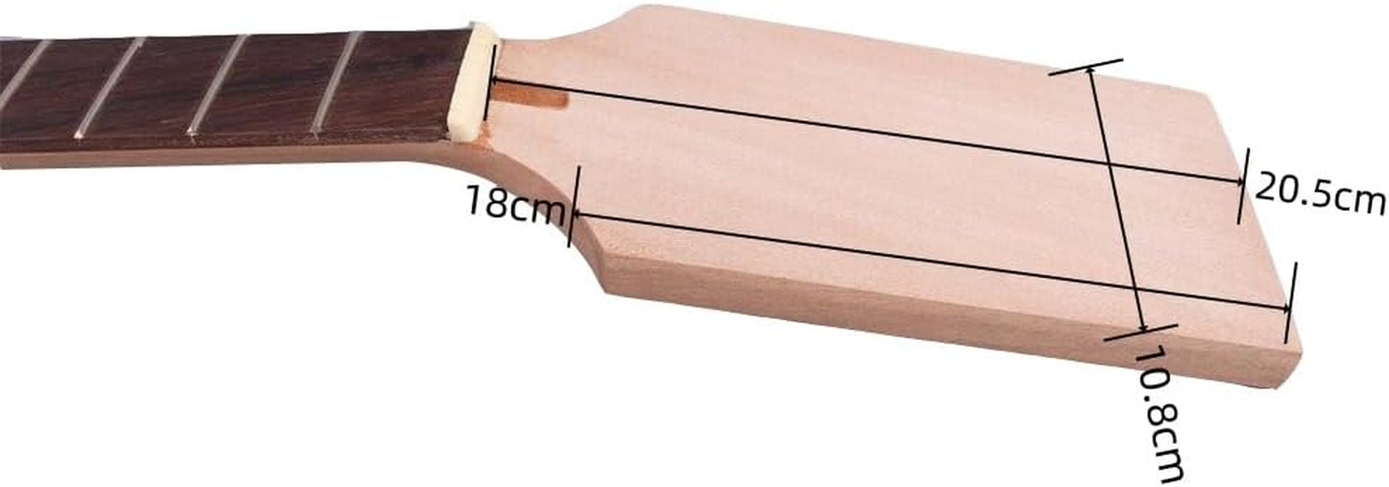 Electric Guitar Neck 22 Fret 24.75 Inch Rosewood Fretboard Set in Heel for Build Guitar
