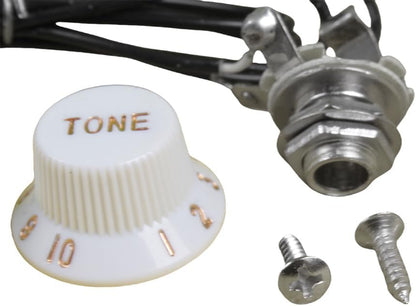 Sound Hole Pickups 6 String Magnetic Pickups with Tone Volume Knobs for Acoustic Guitars (White)