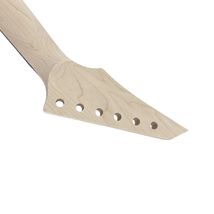 Yinfente New Guitar neck 24Fret 25.5inch Hard Maple Rosewood Fretboard skull inlays bot on