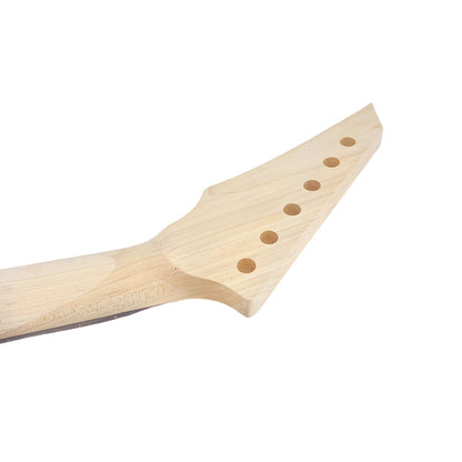 Yinfente Maple guitar neck 22fret 25.5inch Rosewood Fretboard Shark Fin DIY Guitar Neck Unfinished