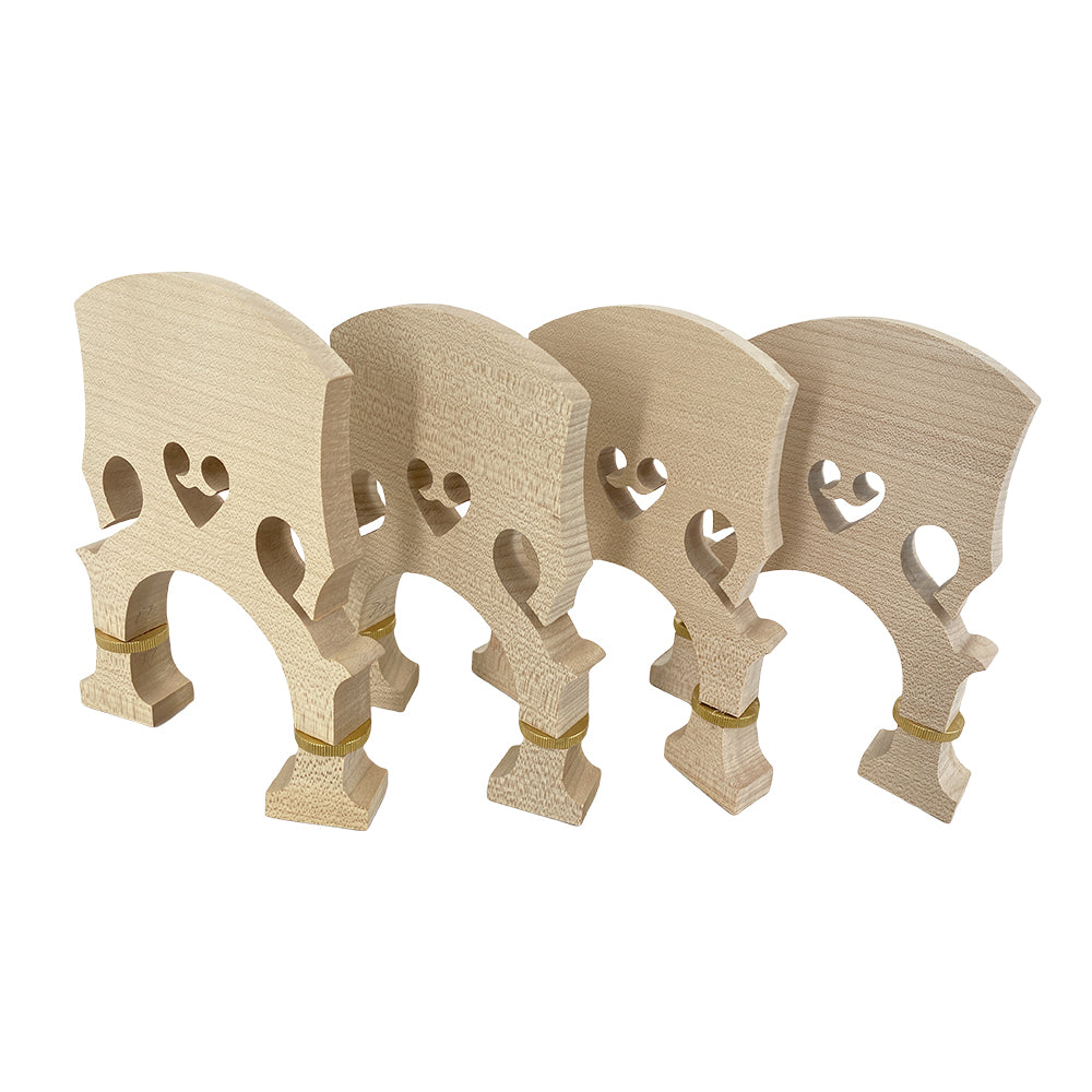 Yinfente 3/4 Upright Bass Bridge Maple Adjustable Bass Bridges Double Bass Parts Durable