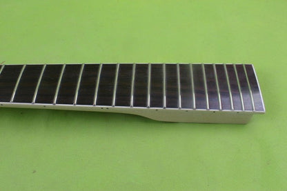 7-String Electric Guitar Neck Replacement, Maple Neck, Rosewood Fretboard, 22 Frets, 24.75 Inch Scale, Brown, Alloy Steel Strings